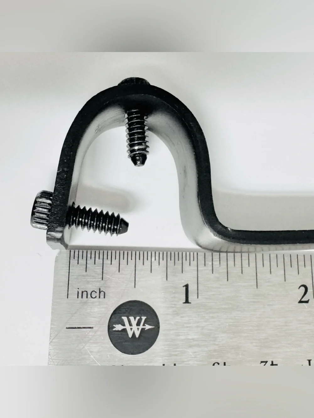 Six Curtain Rod Brackets 3/4” Black Heavy Duty NWT